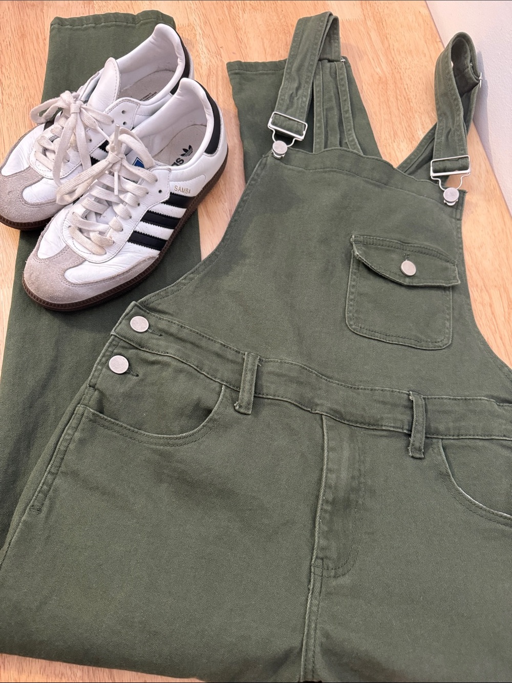 RomperJack Olive Green Women's Overalls Jeans